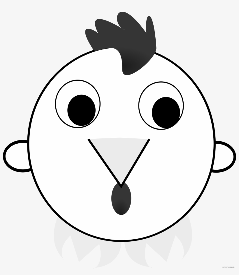 Chinese Rooster Animal Free Black White Clipart Images - Map, transparent png download