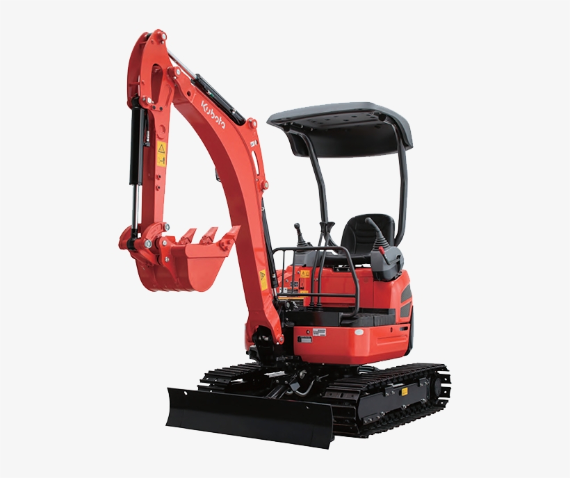 Kubota's Boom Swing Allows Direct Digging Close To - 4000 Lb Excavator, transparent png download