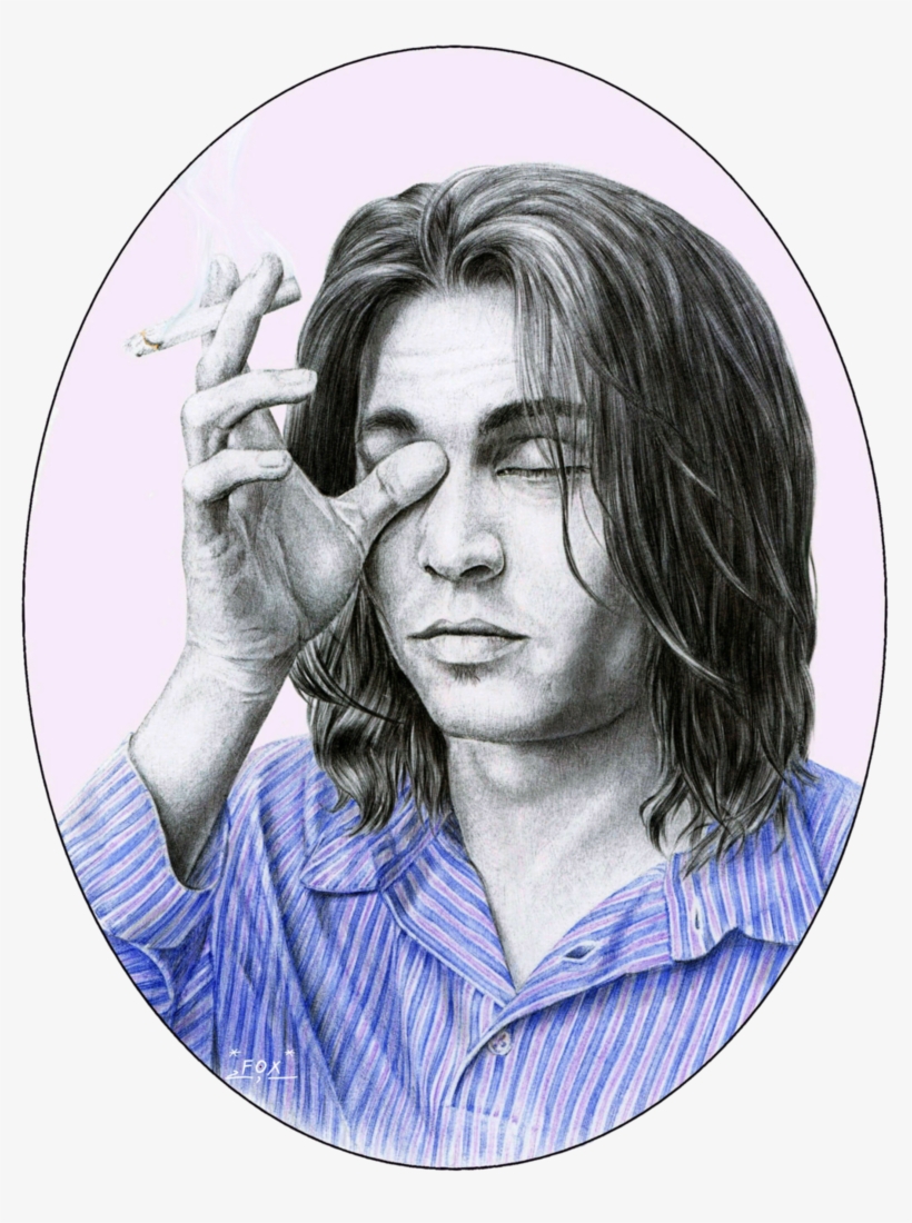 Johnny Depp By L - Sketch, transparent png download
