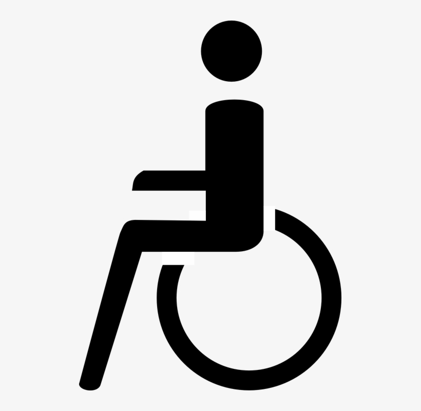 Disabled, Handicapped, Disability, Wheelchair, Medical - Free Vector Rollstuhl, transparent png download