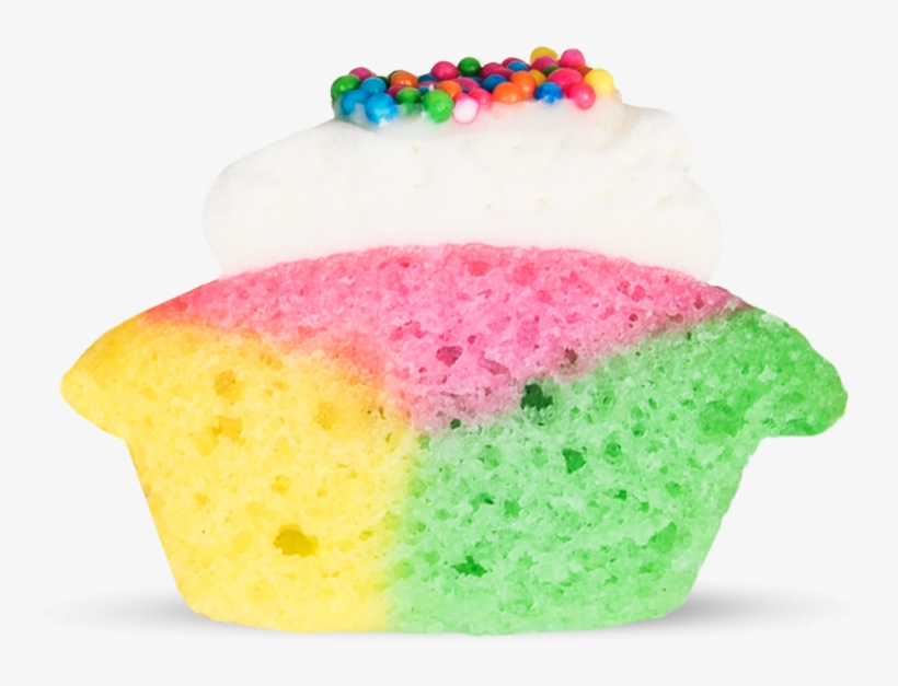 Electric Tie-dye Small Cross View Image - Cupcake, transparent png download