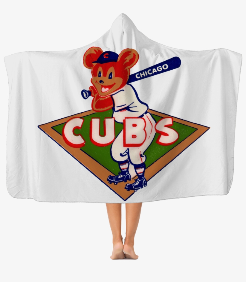 1950's Chicago Cubs ﻿classic Adult Hooded Blanket - Blanket, transparent png download