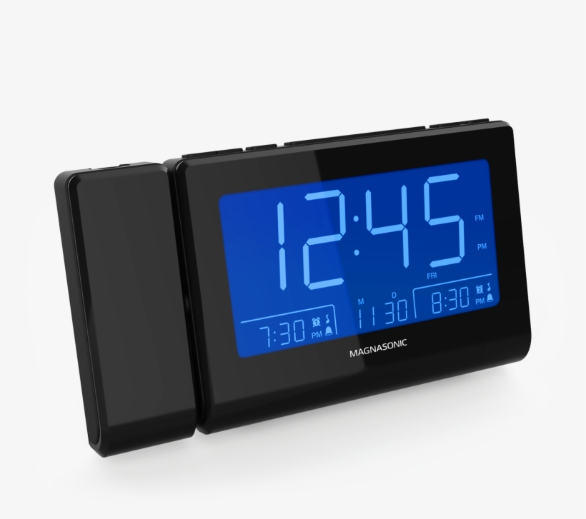 Alarm Clock Radio With Usb Charging & Projection - Led Display, transparent png download