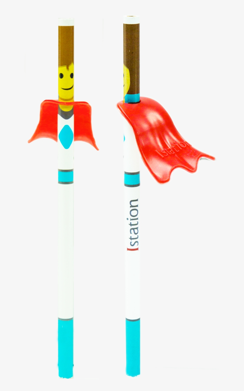 Superhero Pencil With Cape - Ball Pen, transparent png download