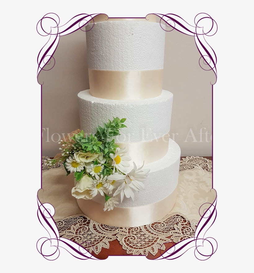 Daisy Floral Cake Decoration Flowers For Ever After - Red Rose Cake Decorations, transparent png download