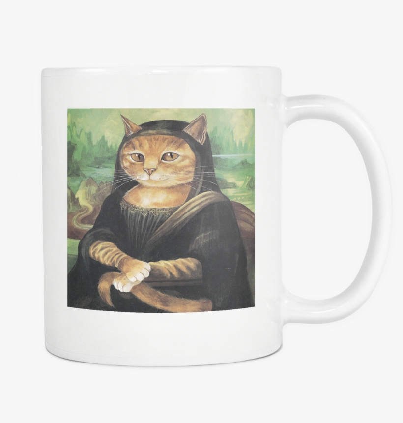 Drinkware Mona Lisa Meow Mug, transparent png download