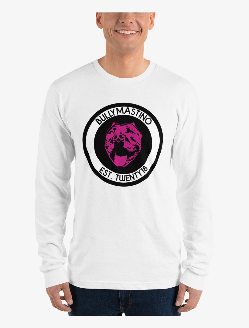 0 Pink Long Sleeve T-shirt - Long-sleeved T-shirt, transparent png download