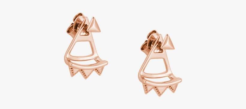 Triangle Ear Jackets Image - Earrings, transparent png download