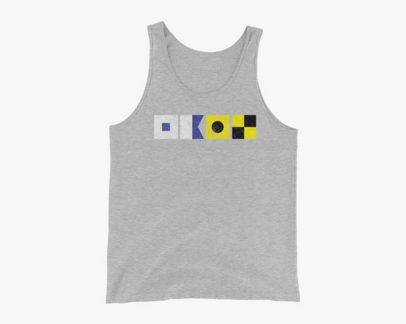 Sail Distressed Signal Flag Unisex Tank Top - Active Tank, transparent png download