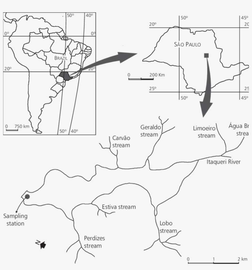 Map Of Lobo-broa Reservoir Showing Its Location In - Map, transparent png download