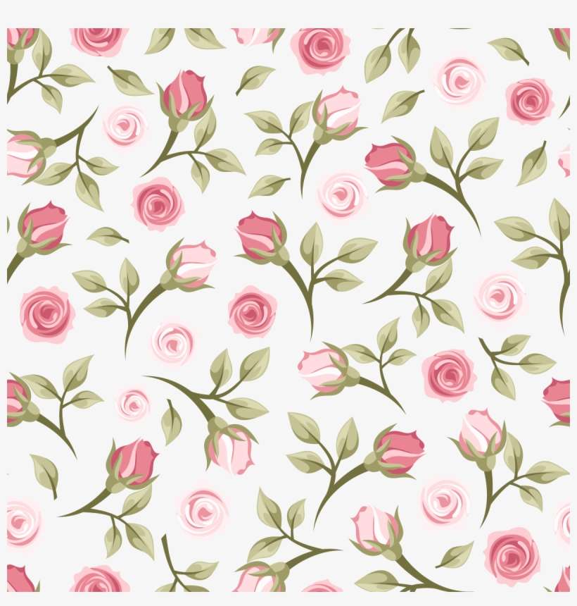 Beautiful Varieties For Home And Garden Flower - Fresh Rose Pattern Seamless Vector, transparent png download