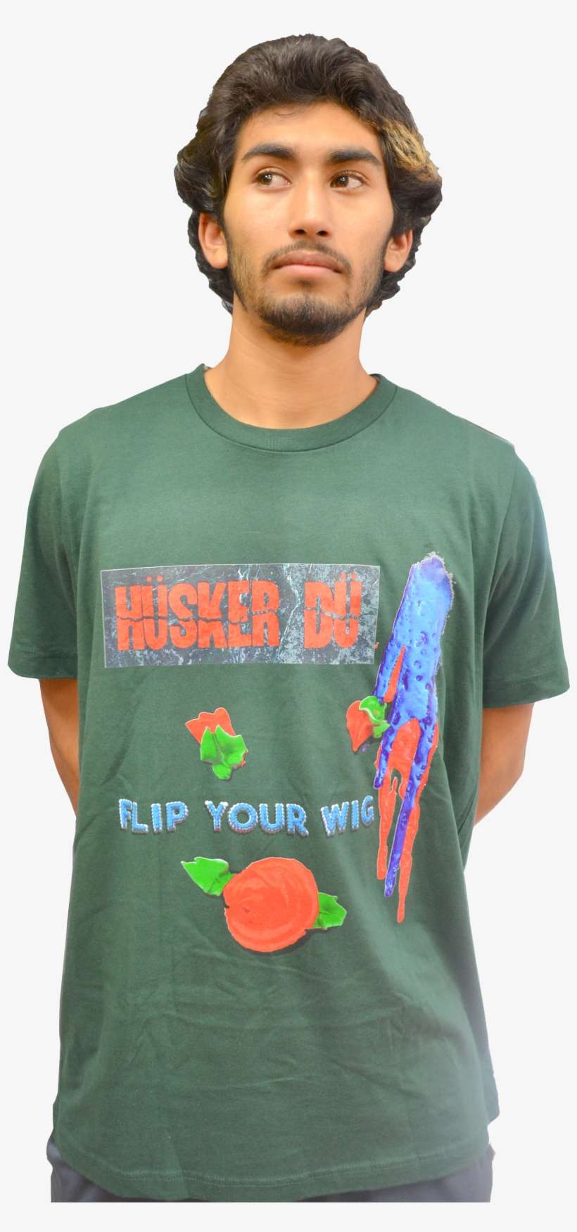 'flip Your Wig' Olive T-shirt - Elohim Prandi, transparent png download