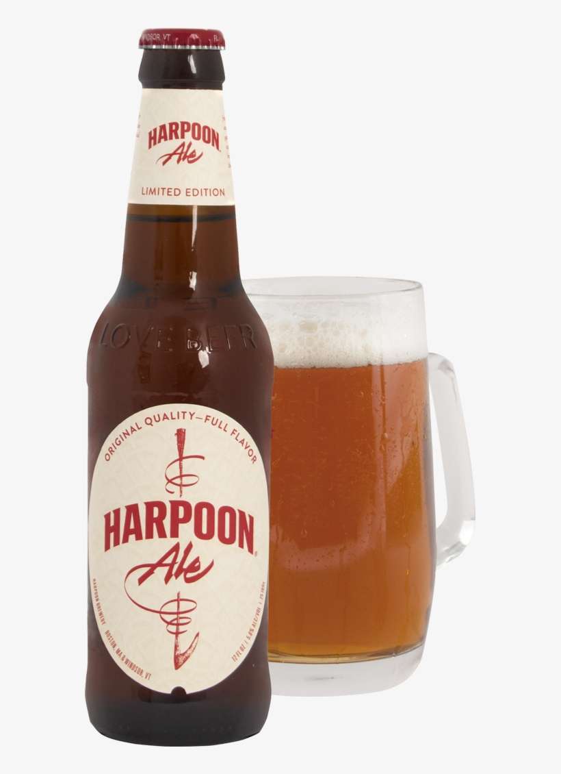 Harpoon Ale Bottle And Glass, Pdf - Harpoon, transparent png download