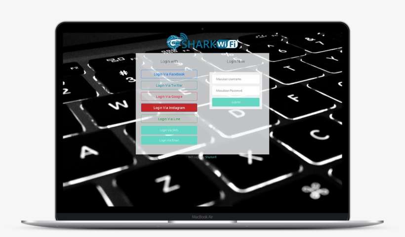 Akses Wifi Dengan Login Social Media Instagram, Facebook, - Computer Keyboard, transparent png download
