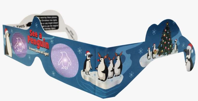 Holiday Penguin 3d Glasses - Polarized 3d System, transparent png download