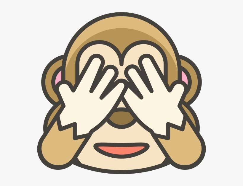 See No Evil Monkey Emoji - Monkey, transparent png download