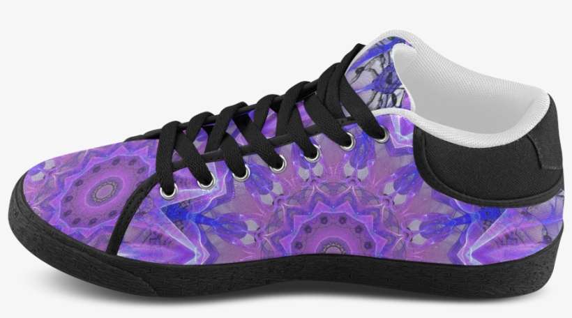 Abstract Plum Ice Crystal Palace Women's Chukka Canvas - Shoe, transparent png download