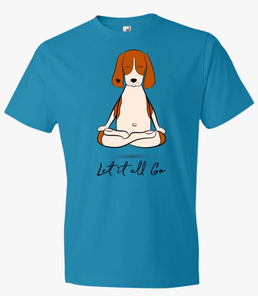 "let It All Go" Beagle Dog Art Men's - Shirt, transparent png download