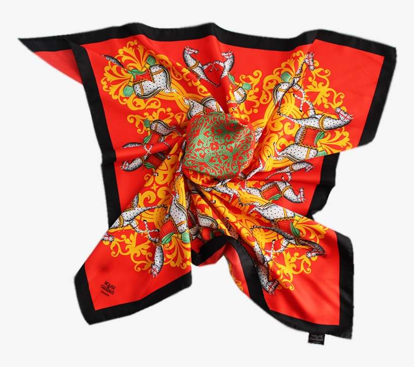 Kalighat Horse Classic Silk Scarf Collection - Visual Arts, transparent png download