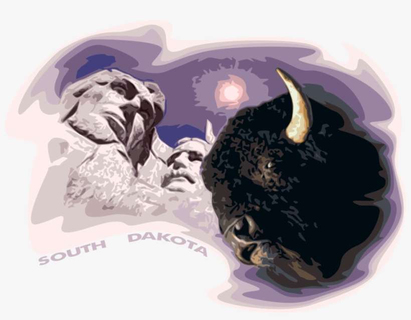 Vector Illustration Of South Dakota Mount Rushmore - Illustration, transparent png download