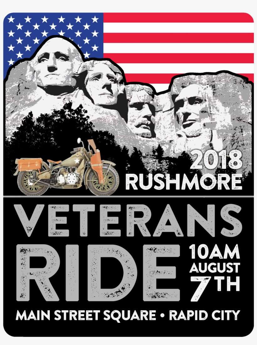 Rushmore Veterans Ride - Poster, transparent png download