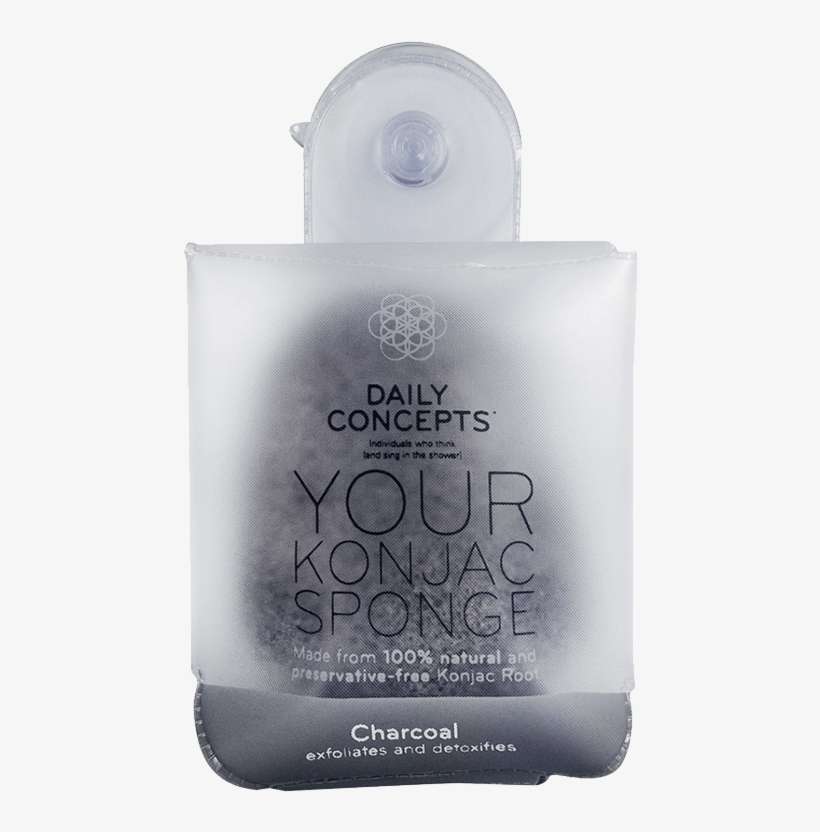 Daily Konjac Sponge-charcoal Daily Concepts - Cosmetics, transparent png download