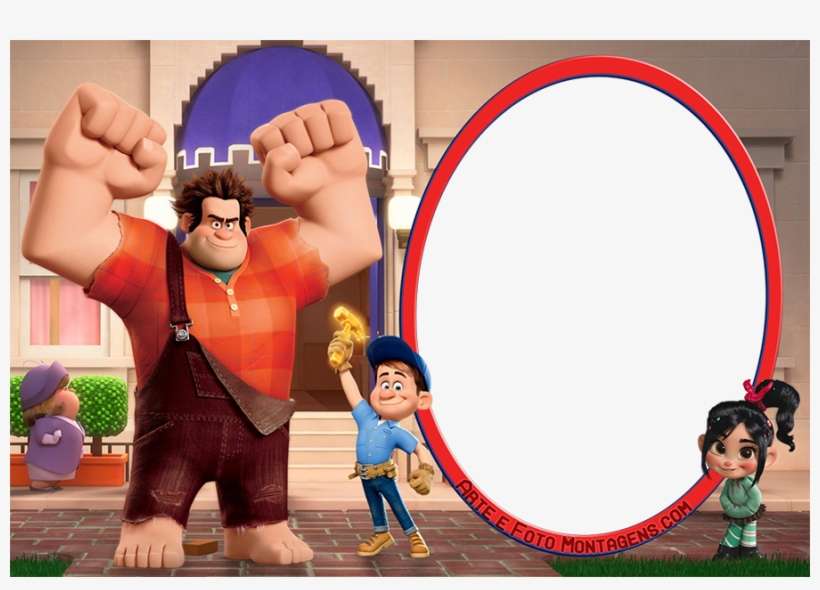 Molduras Png Personagens A D Detona Ralph Wreckit Ralph - Wreck It Ralph Party Game Ideas, transparent png download