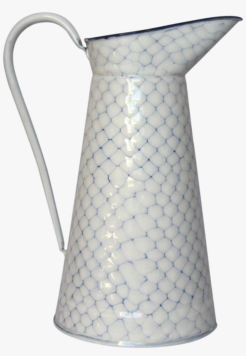 Mint Condition French Enamel Chicken Wire Graniteware - Jug, transparent png download