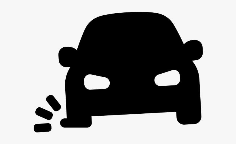 Car With Flat Tire Clipart - Cartoon Car Flat Tire, transparent png download