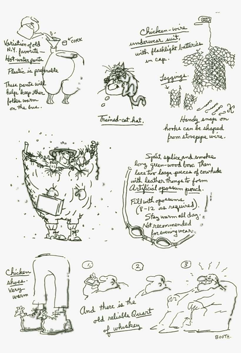 [thumbnail For George-booth Keeping Warm 1973 New Yorker - George Booth Keeping Warm, transparent png download