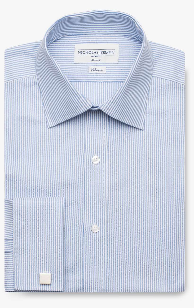 Esquire Stripe Classic Fit Double Cuff Men's Business - Formal Wear, transparent png download