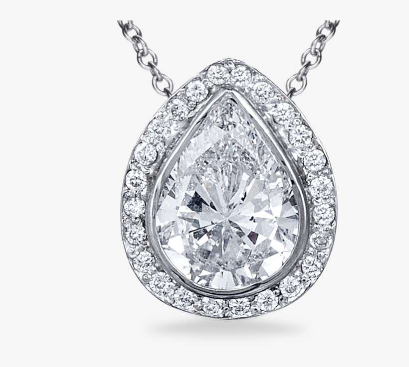 Pear Shaped Diamond Pendant - Great Gatsby Diamond Dress, transparent png download