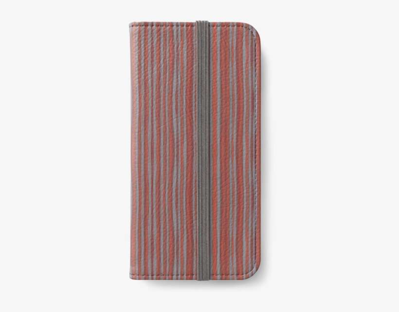 ""grey And Terracotta Stripes" Abstract Pattern, Pastel, - Wallet, transparent png download