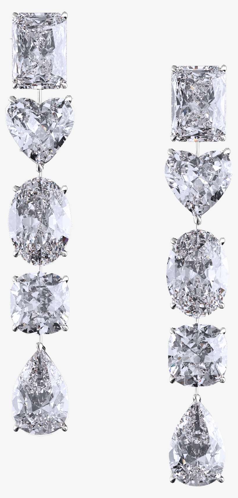 Multi-shape Earrings - Earrings, transparent png download