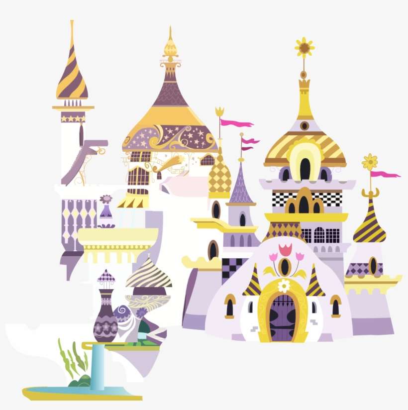 Cute Castle Png Clipart Image - Canterlot, transparent png download