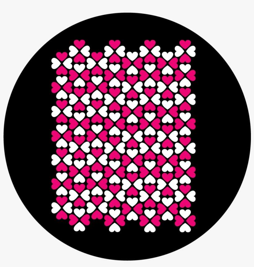 Apollo Design C2-1209 Heart Wallpaper Glass Pattern - Circle, transparent png download