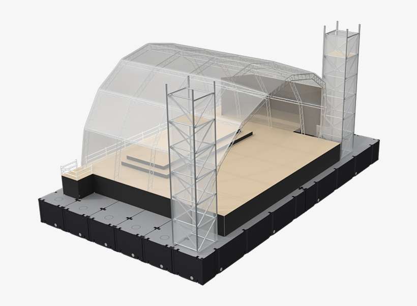 Stage - Power Supply - Illumination - Brutalist Architecture, transparent png download