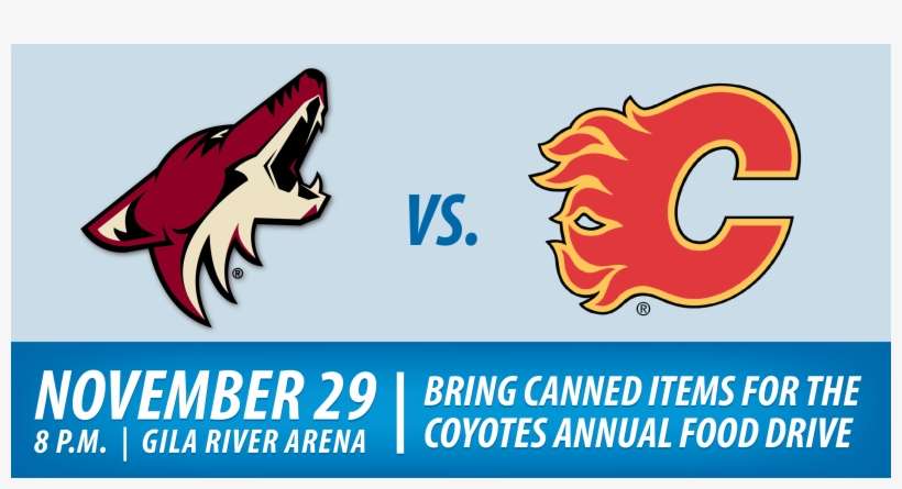 Coyotes Vs Flames - Phoenix Coyotes, transparent png download