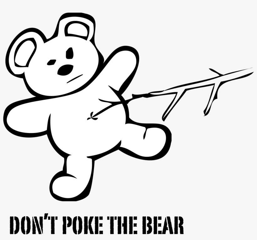 Brain Drain - Poking Bear With Stick, transparent png download