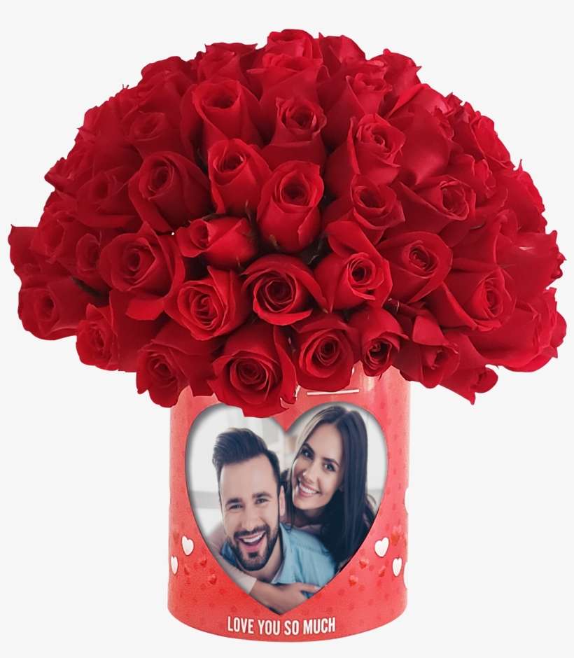 Hongo De Rosas Rojas Con Tu Foto - Garden Roses, transparent png download