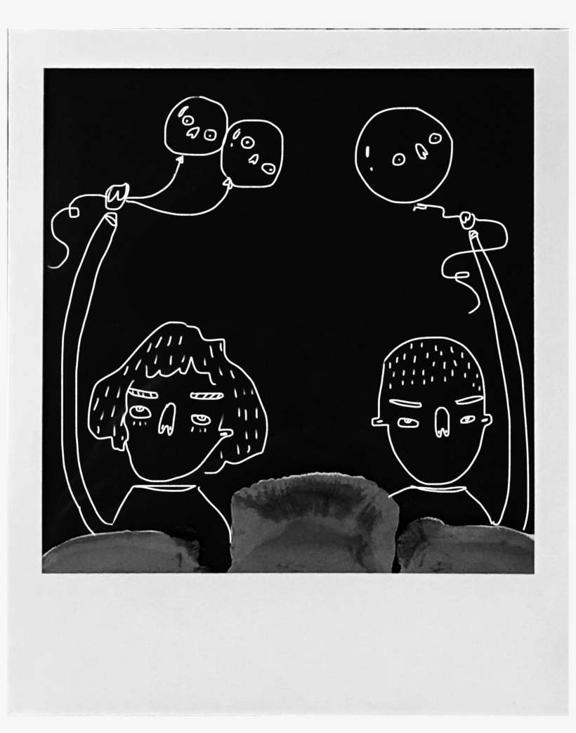 Digital Art Overlaid On Corroded Polaroid Film - Illustration, transparent png download