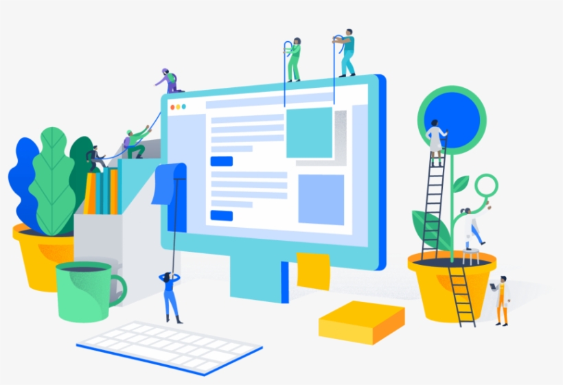 Hero Collaboration Partial - Software Development Illustrations, transparent png download