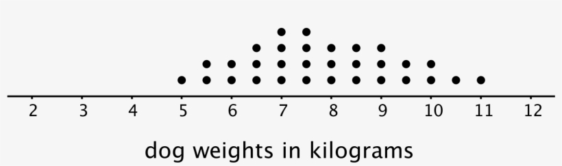 A Dot Plot For "dog Weights In Kilograms" - Florence Nightingale Instituut, transparent png download