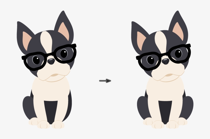 Placing The Hind Leg And Creating Another One - Cartoon Boston Terrier Png, transparent png download