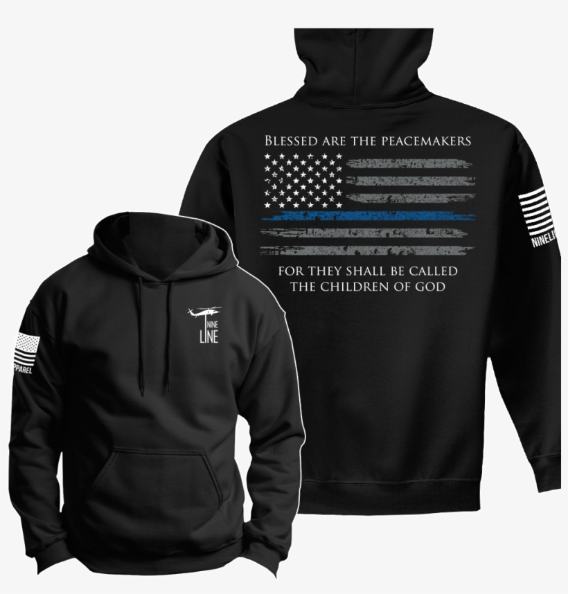 Thin Blue Line - Police Thin Blue Line Hoodies, transparent png download