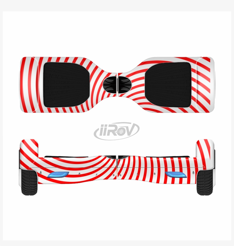 The Red & White Hypnotic Swirl Full-body Skin Set For - Hoverboard Color, transparent png download