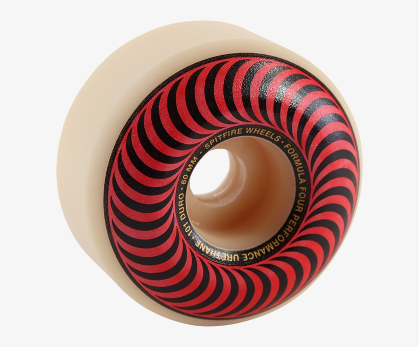 Spitfire F4 101a Classic Swirl 60mm Wht W/red/bronze - Black Keys Logo, transparent png download
