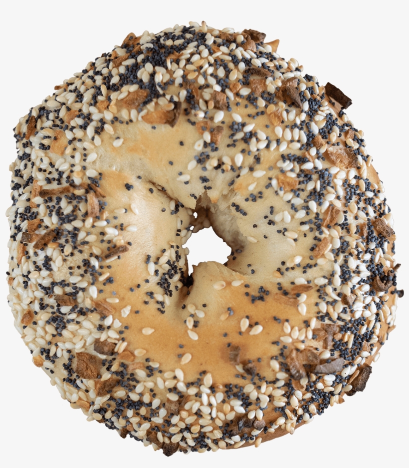 Poppy Seed Bagel - Doughnut, transparent png download