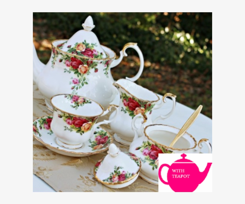 Old Country Roses Tea Set For Two - Teapot, transparent png download