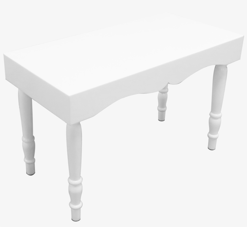 Avalon Curved Rectangular White Dining Table 1 - Coffee Table, transparent png download